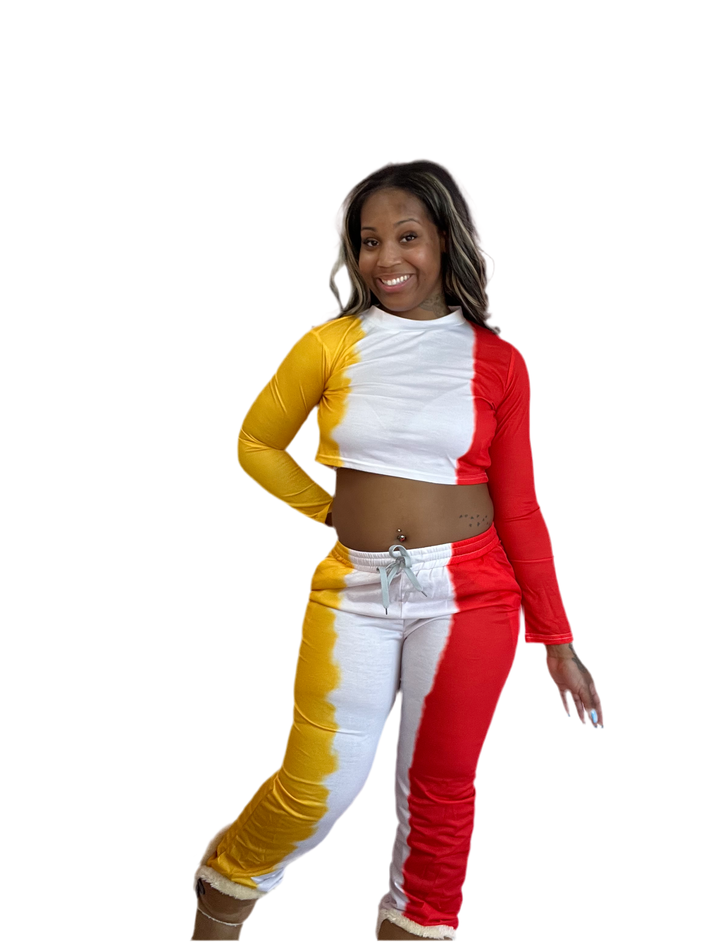 Tie Dye Long Pants Sweat Sets